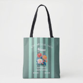Aangepaste Naam September Geboorte Bloem Handdoek Tote Bag (Voorkant)