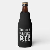 Aangepaste naam Shakesbeer Funny Beer Bottle Coole Flesjeskoeler (Fles Voorkant)