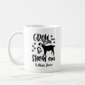 Aangepaste naam showgeit koffiemok (Links)