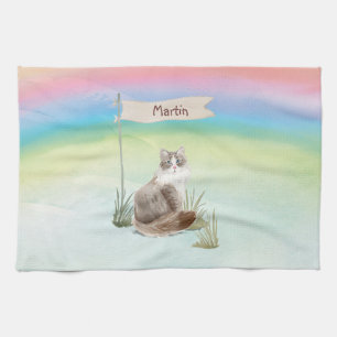 Aangepaste naam Siberian Cat Pet Theedoek