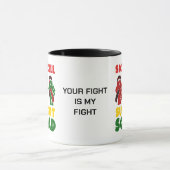 Aangepaste naam SIKKELCEL SUPPORT SQUAD Mok (Midden)