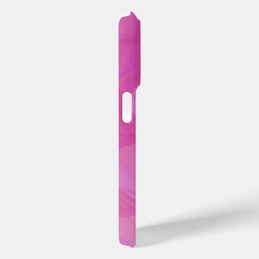 Aangepaste naam Silky Pink Heart Abstract Line Case-Mate iPhone Case (Achterkant / Rechts)