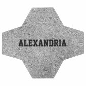 Aangepaste naam Silver Glitter Folie Sparkle Voetbal (Enkel)