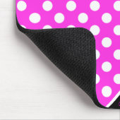 Aangepaste naam Sjabloon, opvallend roze en zwart Muismat (Hoek)