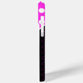 Aangepaste naam Sjabloon Opvallend zwart-roze wit Case-Mate iPhone Case (Achterkant / Links)