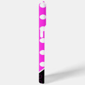 Aangepaste naam Sjabloon Opvallend zwart-roze wit Case-Mate iPhone Case (Achterkant / Rechts)