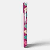 Aangepaste naam Sjabloon Paarse Doughnut Pattern Case-Mate iPhone Case (Achterkant / Links)