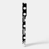 Aangepaste naam Sjabloon Stijlvol zwart en wit Case-Mate iPhone Case (Achterkant / Rechts)