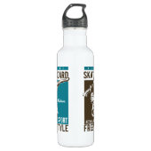 Aangepaste naam Skateboardeflesje Waterfles (Voorkant)