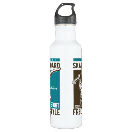 Aangepaste naam Skateboardeflesje Waterfles