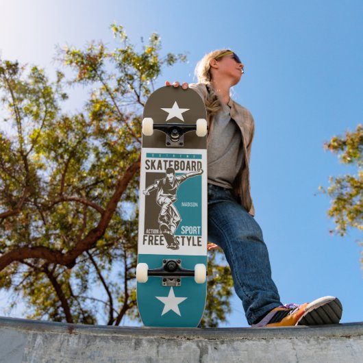 Aangepaste naam Skateboarder Persoonlijk Skateboard (Buiten 1)