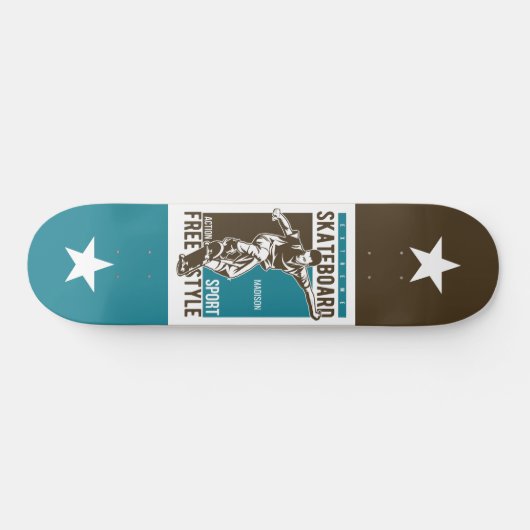 Aangepaste naam Skateboarder Persoonlijk Skateboard (Horizontaal)