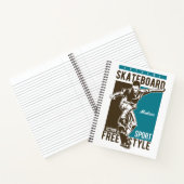 Aangepaste naam Skateboarding Notitieboek (Binnen)