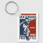 Aangepaste naam Skateboarding Sleutelhanger (Voorkant)