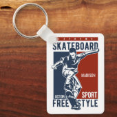 Aangepaste naam Skateboarding Sleutelhanger (Voorkant)