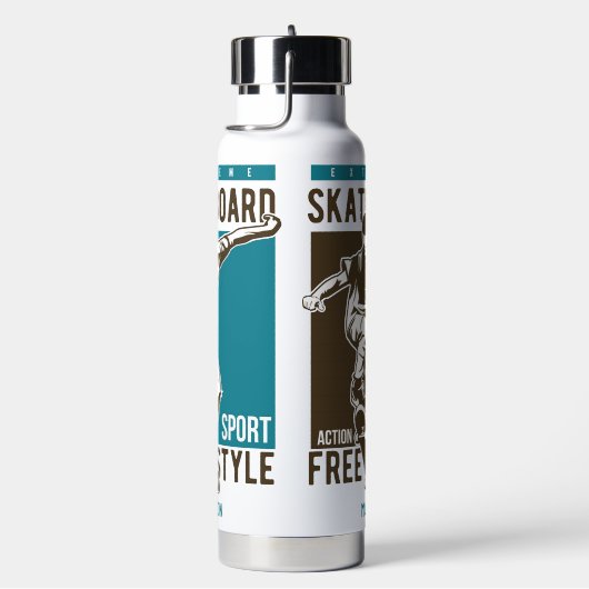 Aangepaste naam Skateboarding Waterfles