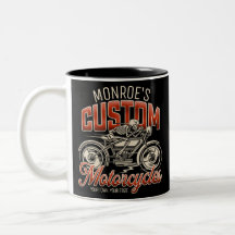 Aangepaste NAAM Skelet Motorfiets Fiets Winkel