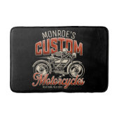 Aangepaste naam Skeleton Motorcycle Winkelen Badmat (Voorkant)