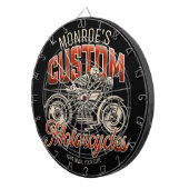 Aangepaste naam Skeleton Motorcycle Winkelen Dartbord (Voorkant Rechts)