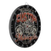 Aangepaste naam Skeleton Motorcycle Winkelen Dartbord (Voorkant Links)