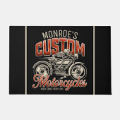 Aangepaste naam Skeleton Motorcycle Winkelen Deurmat (Voorkant)