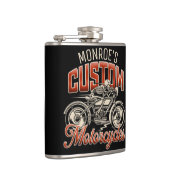 Aangepaste naam Skeleton Motorcycle Winkelen Heupfles (Rechts)