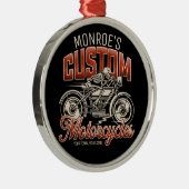 Aangepaste naam Skeleton Motorcycle Winkelen Metalen Ornament (Rechts)