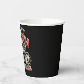 Aangepaste naam Skeleton Motorcycle Winkelen Papieren Bekers (Links)