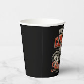 Aangepaste naam Skeleton Motorcycle Winkelen Papieren Bekers (Rechts)