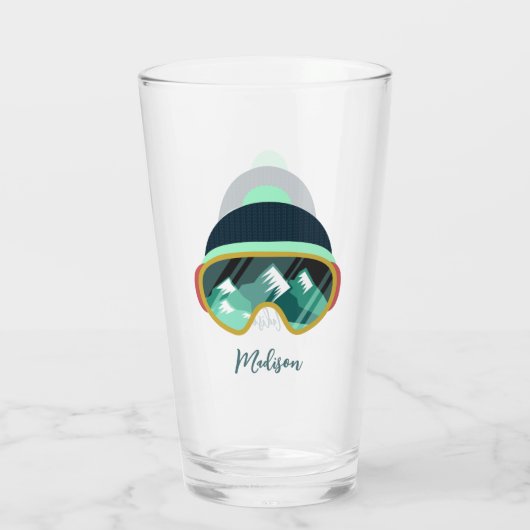 Aangepaste naam Ski Mask Glas (Achterkant)