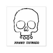 Aangepaste naam Skull Ink Stamp Zelfinktende Stempel (Design)