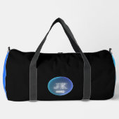 Aangepaste Naam Sky Blue Gym Bag JK 2023 Plunjezak (Voorkant)