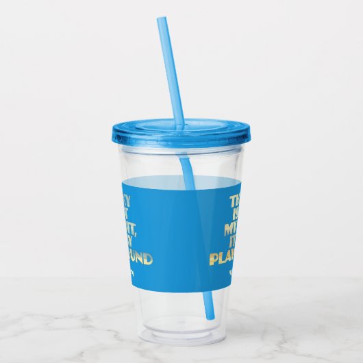 Aangepaste naam Sky Quote Acryl Drinkbeker (Links)