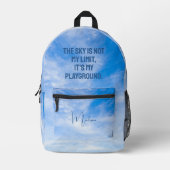 Aangepaste naam Sky Quote Bedrukte Rugzak (Voorkant)