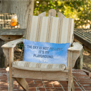 Aangepaste naam Sky Quote Buitenkussen