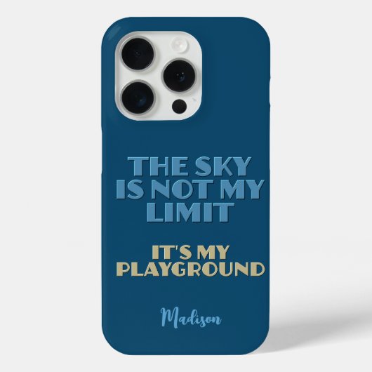 Aangepaste naam Sky Quote Case-Mate iPhone Case (Achterkant)