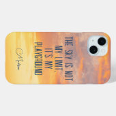 Aangepaste naam Sky Quote Case-Mate iPhone Case (Achterkant (horizontaal))