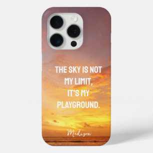 Aangepaste naam Sky Quote iPhone 15 Pro Case
