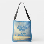 Aangepaste naam Sky Quote Crossbody Tas (Achterkant)
