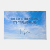 Aangepaste naam Sky Quote Deurmat (Voorkant)
