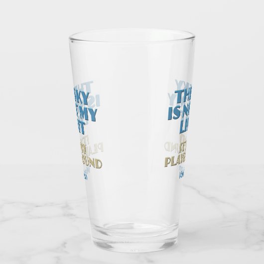 Aangepaste naam Sky Quote Glas (Links)