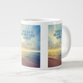 Aangepaste naam Sky Quote Grote Koffiekop (Voorkant rechts)
