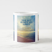 Aangepaste naam Sky Quote Grote Koffiekop (Voorkant)
