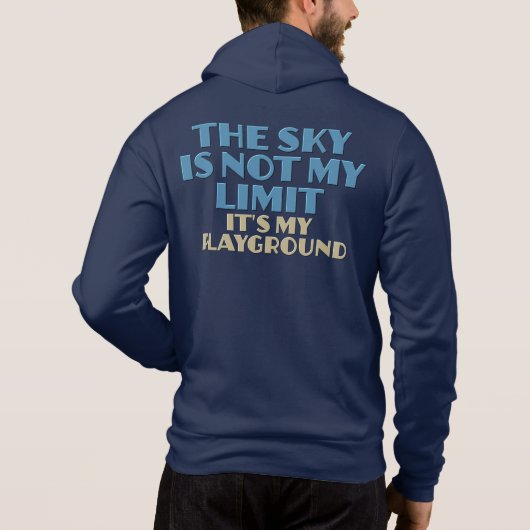 Aangepaste naam Sky Quote Hoodie (Achterkant)