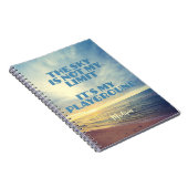 Aangepaste naam Sky Quote Notitieboek (Rechterzijde)