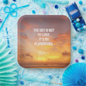 Aangepaste naam Sky Quote Papieren Bordje (Feest)