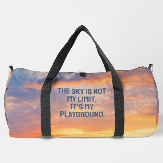 Aangepaste naam Sky Quote Plunjezak (Achterkant)