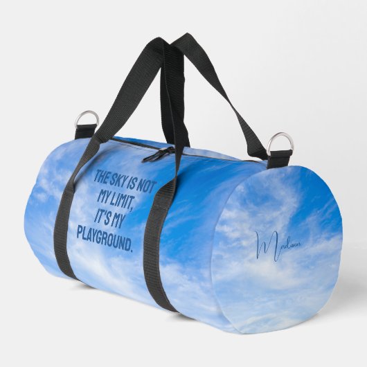 Aangepaste naam Sky Quote Plunjezak (Linkerhoek)
