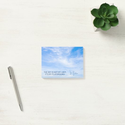 Aangepaste naam Sky Quote Post-it® Notes (Kantoor)