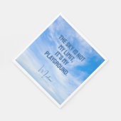 Aangepaste naam Sky Quote Servet (Hoek)